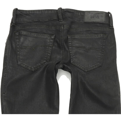 Diesel Grupe 0807V Women Black Skinny Slim Stretch Jeans W25 L32