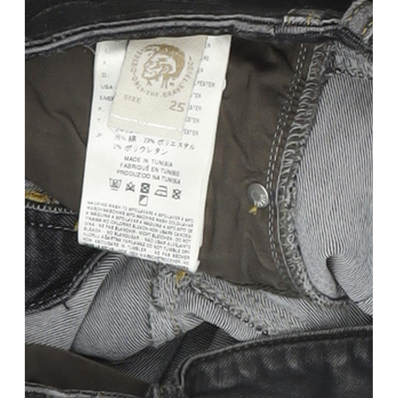 Diesel Grupe 0807V Women Black Skinny Slim Stretch Jeans W25 L32