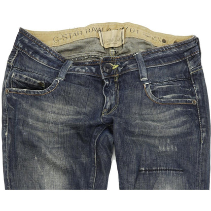G-Star Radar Narrow Women Blue Straight Slim Jeans W29 L34