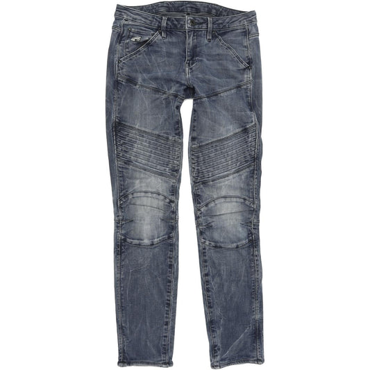 G-Star 5620 Custom Women Blue Skinny Slim Stretch Jeans W27 L28