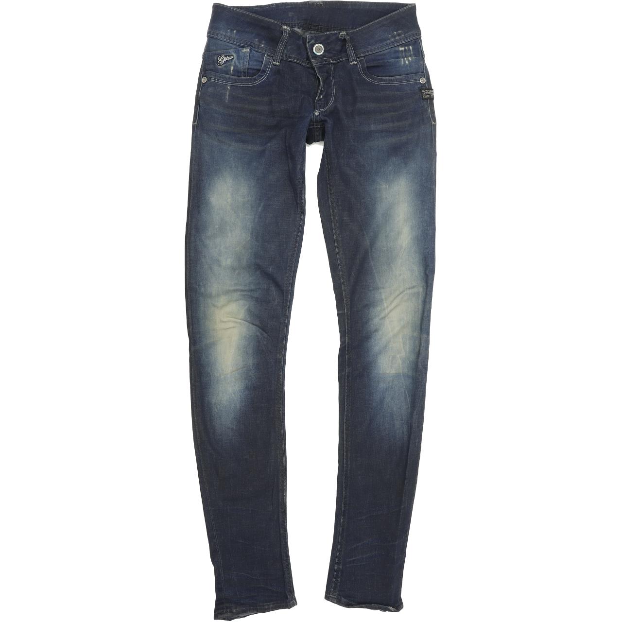 G-Star Lynn Women Blue Skinny Slim Stretch Jeans W27 L32