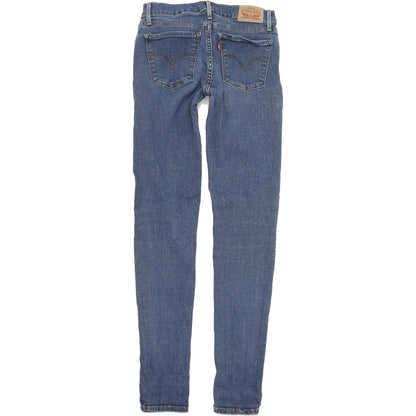 Levi's 710 Super Women Blue Skinny Slim Stretch Jeans W28 L32