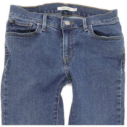 Levi's 710 Super Women Blue Skinny Slim Stretch Jeans W28 L32