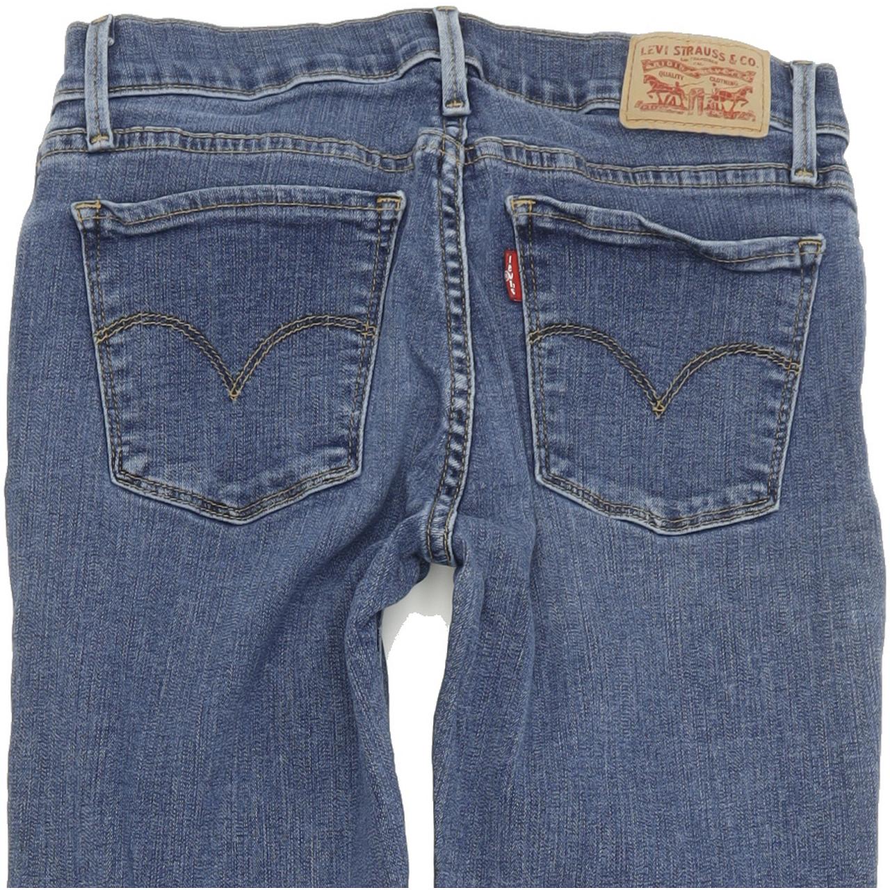 Levi's 710 Super Women Blue Skinny Slim Stretch Jeans W28 L32