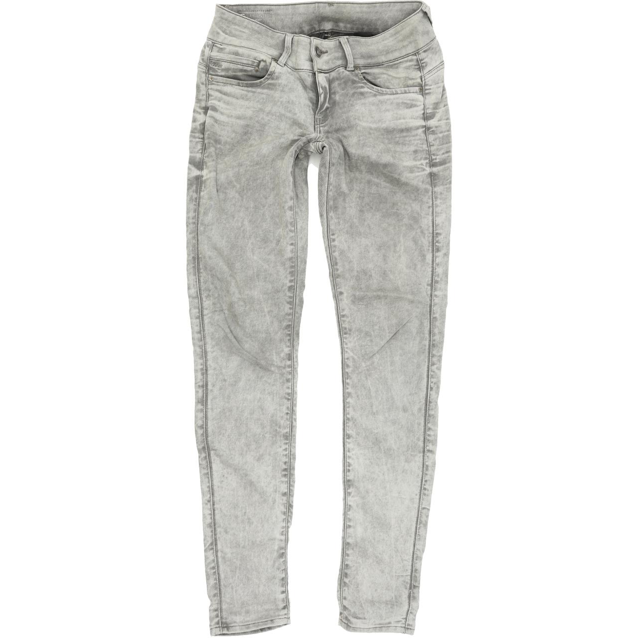 G-Star Women Grey Skinny Slim Stretch Jeans W29 L32