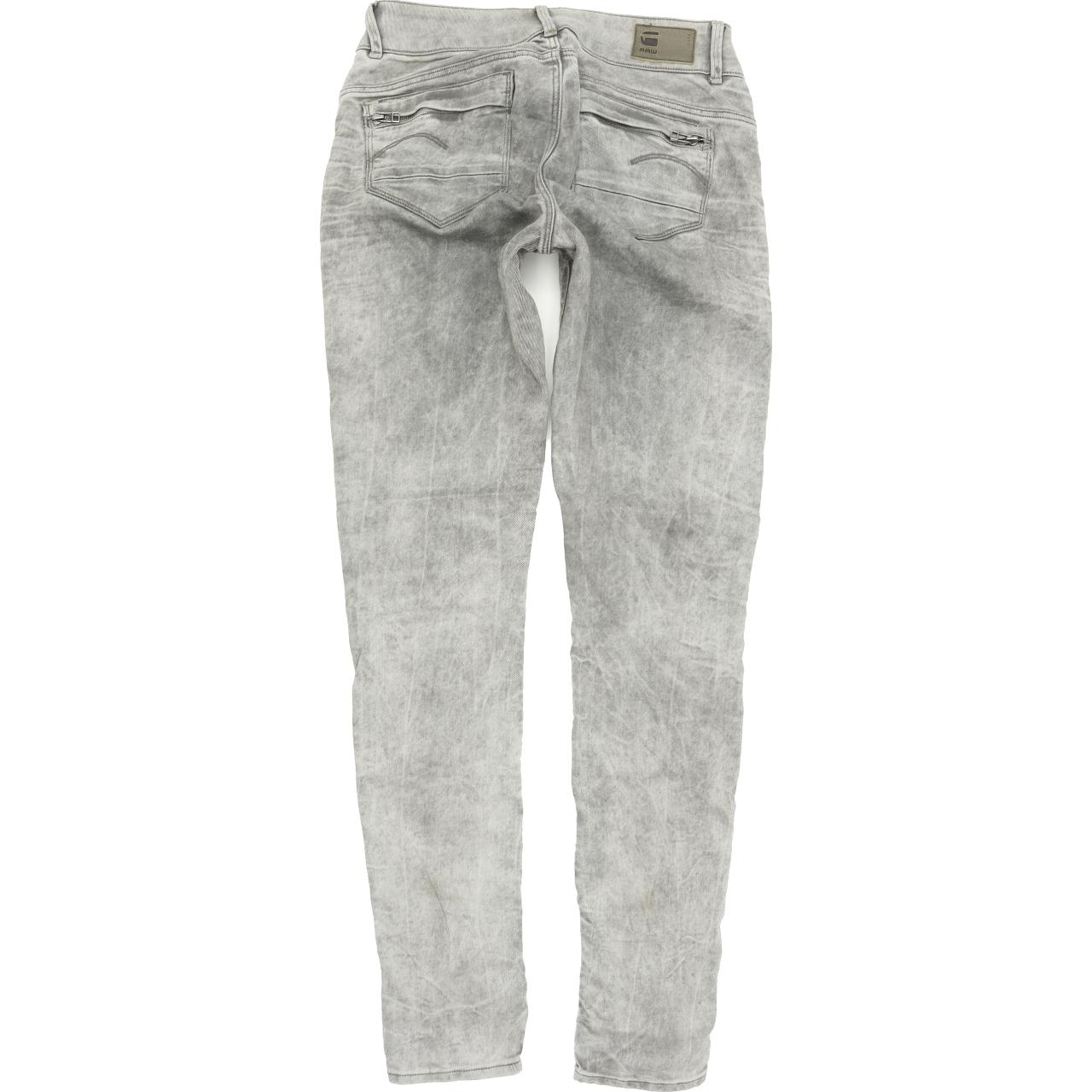 G-Star Women Grey Skinny Slim Stretch Jeans W29 L32