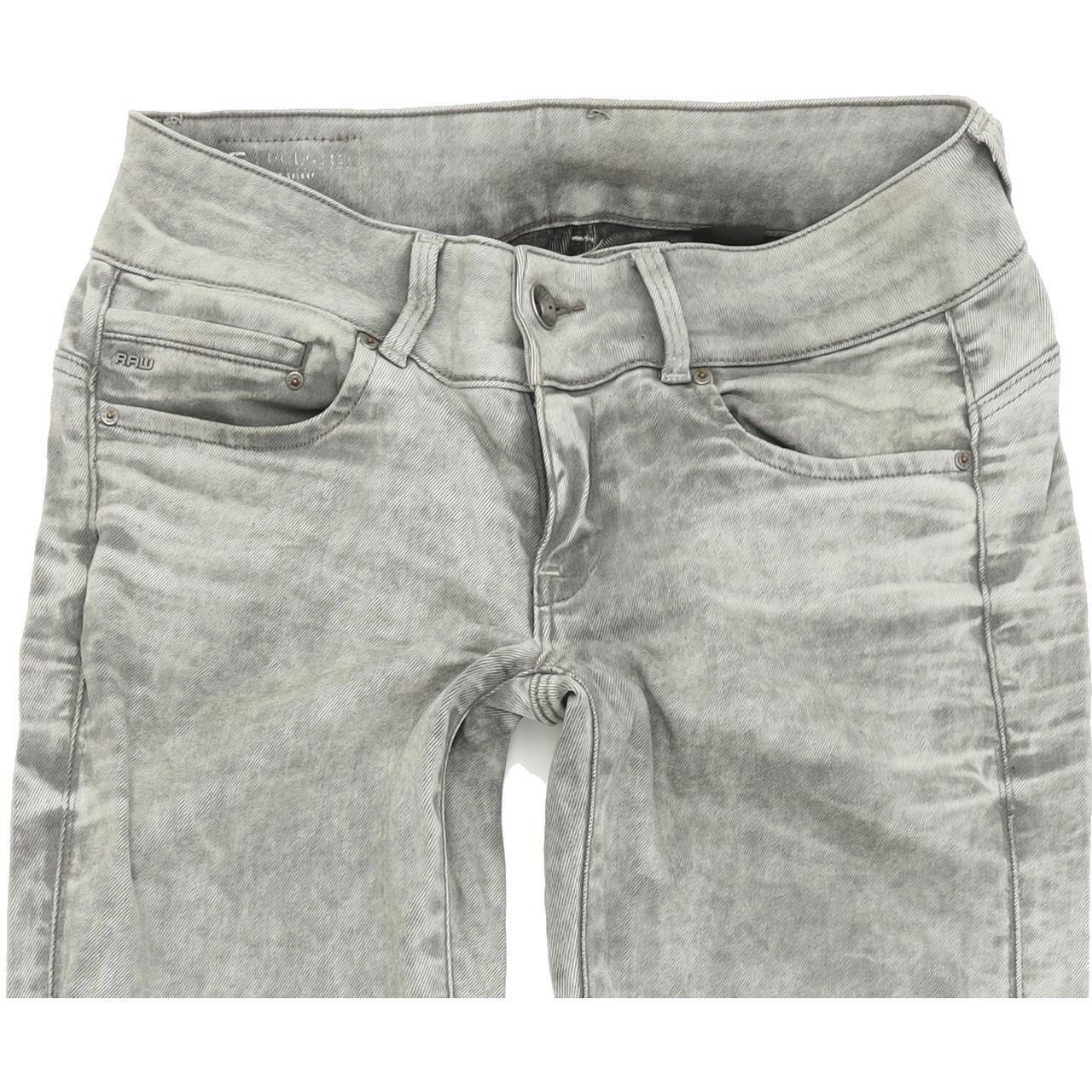 G-Star Women Grey Skinny Slim Stretch Jeans W29 L32