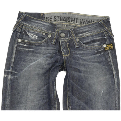 G-Star Core Women Blue Straight Regular Jeans W26 L32