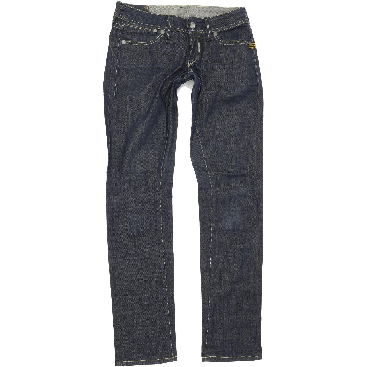 G-Star Women Blue Straight Regular Jeans W27 L32