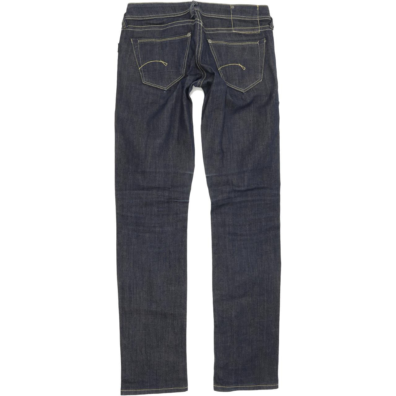 G-Star Women Blue Straight Regular Jeans W27 L32