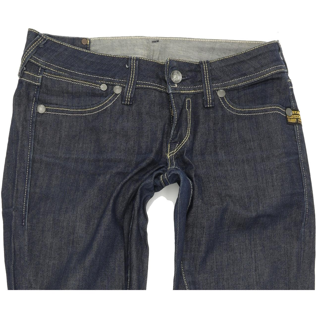 G-Star Women Blue Straight Regular Jeans W27 L32