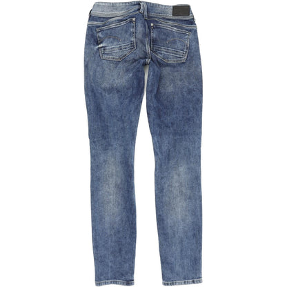G-Star Lynn Mid Women Blue Skinny Slim Stretch Jeans W29 L32