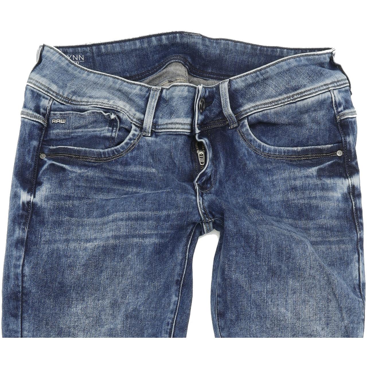 G-Star Lynn Mid Women Blue Skinny Slim Stretch Jeans W29 L32
