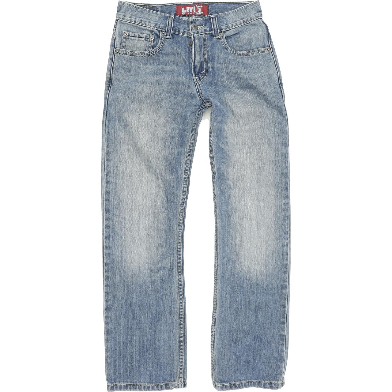 Levi's 514 Kids Blue Straight Slim Jeans W25 L25