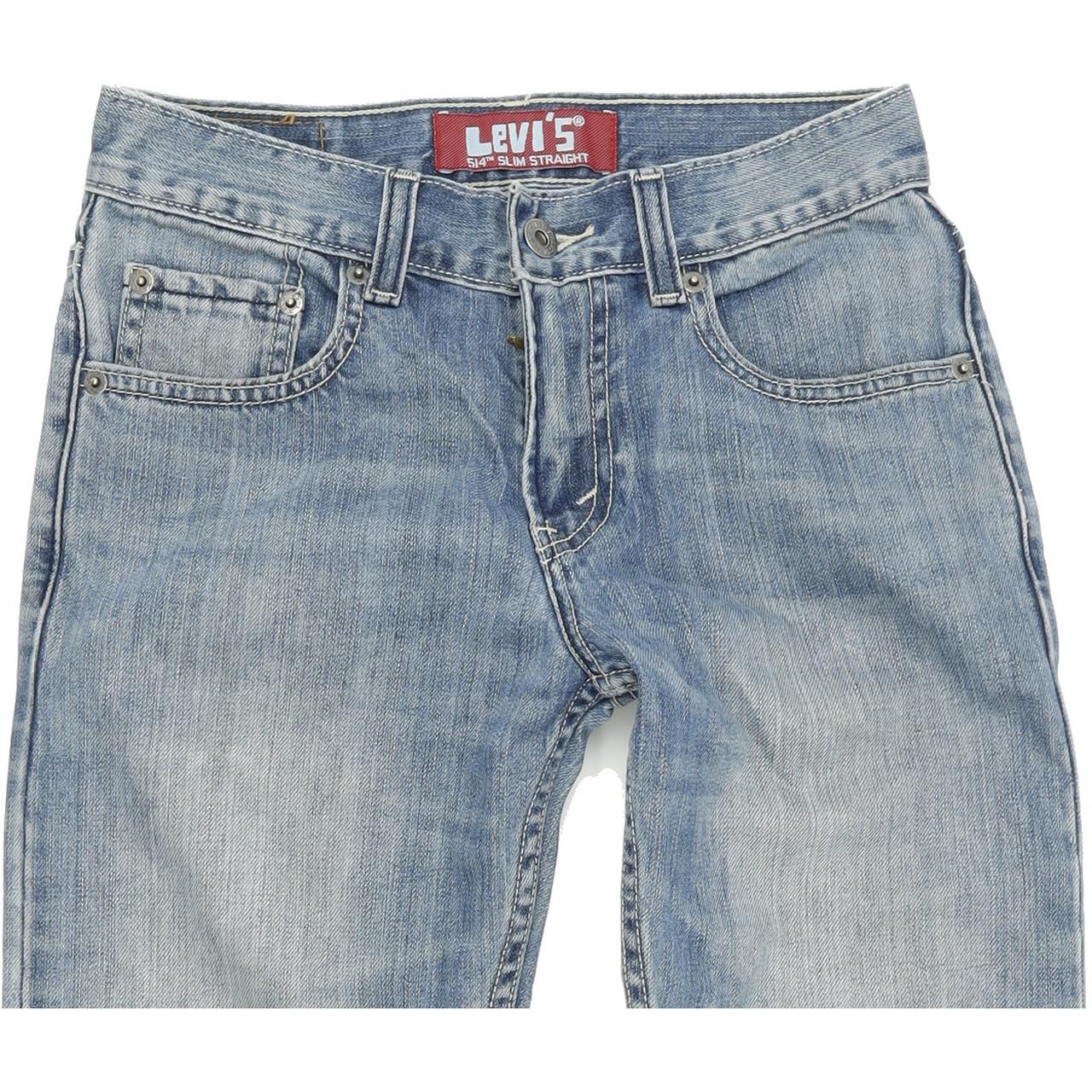 Levi's 514 Kids Blue Straight Slim Jeans W25 L25