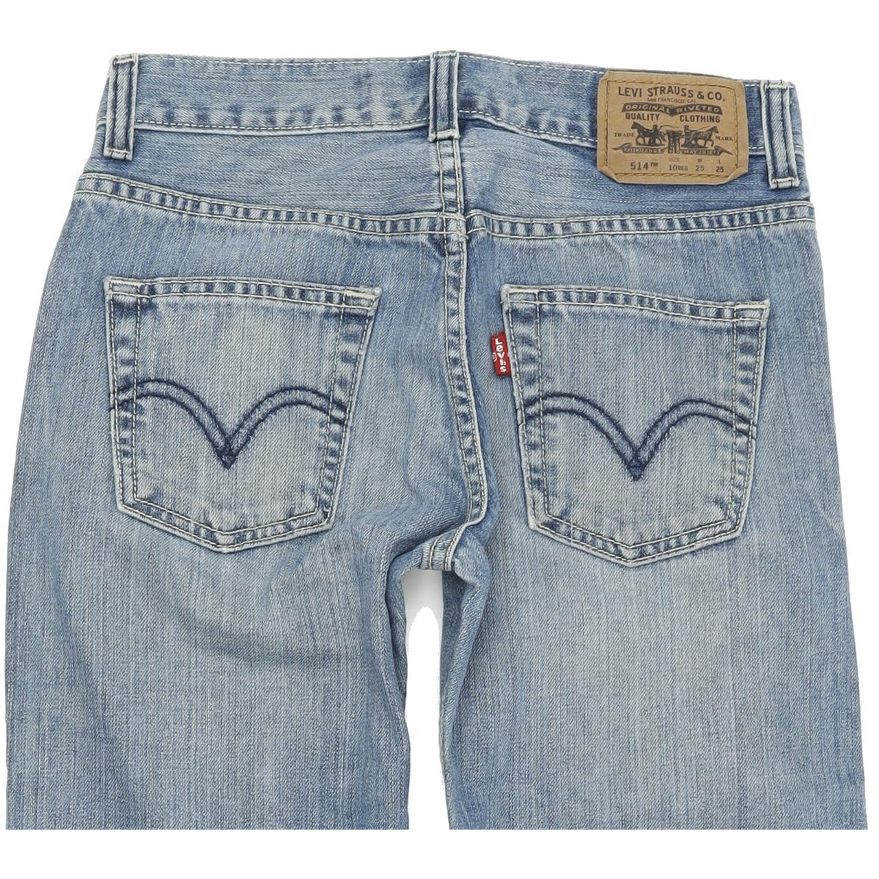 Levi's 514 Kids Blue Straight Slim Jeans W25 L25