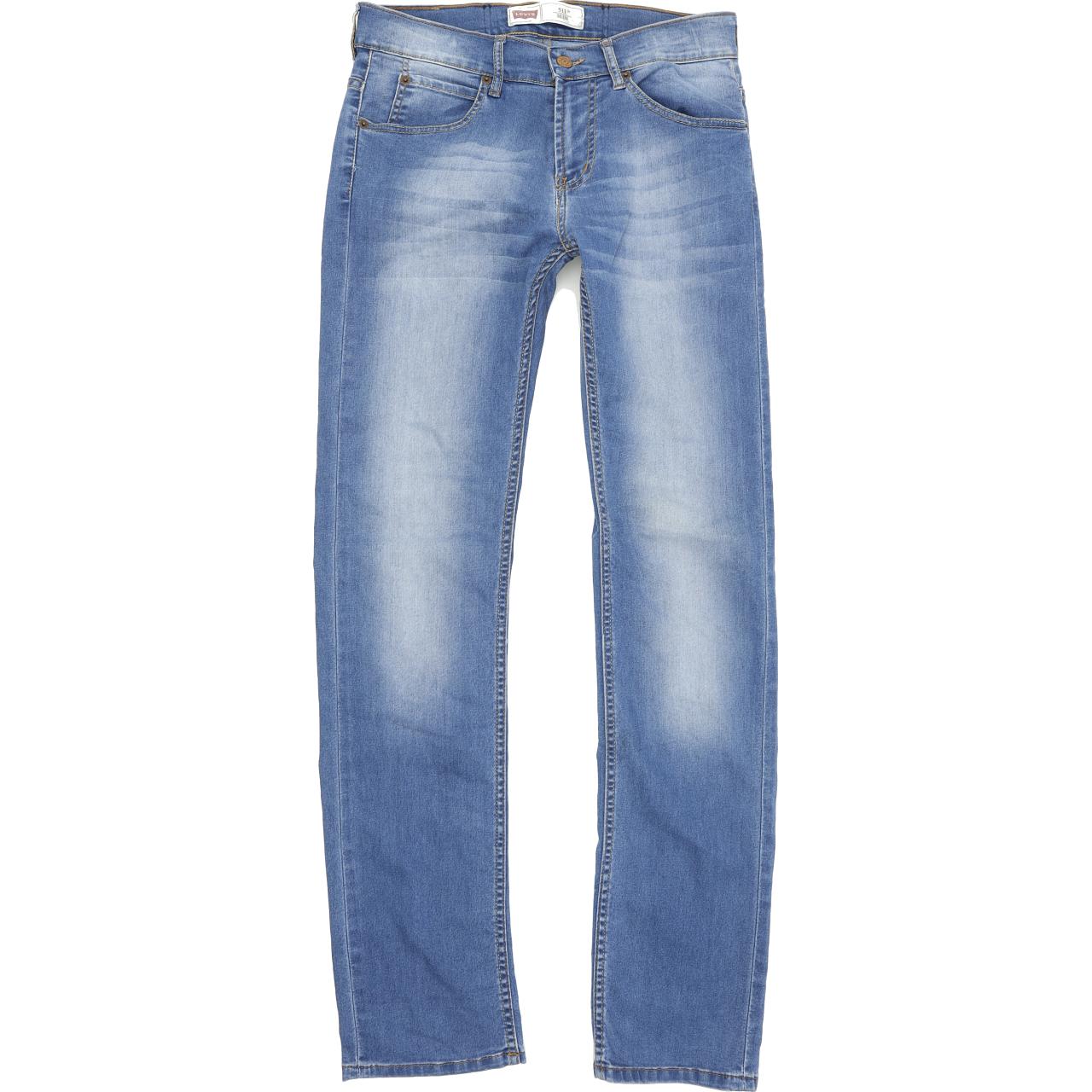 Levi's 511 Kids Blue Straight Slim Stretch Jeans W28 L32