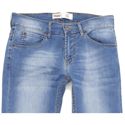 Levi's 511 Kids Blue Straight Slim Stretch Jeans W28 L32