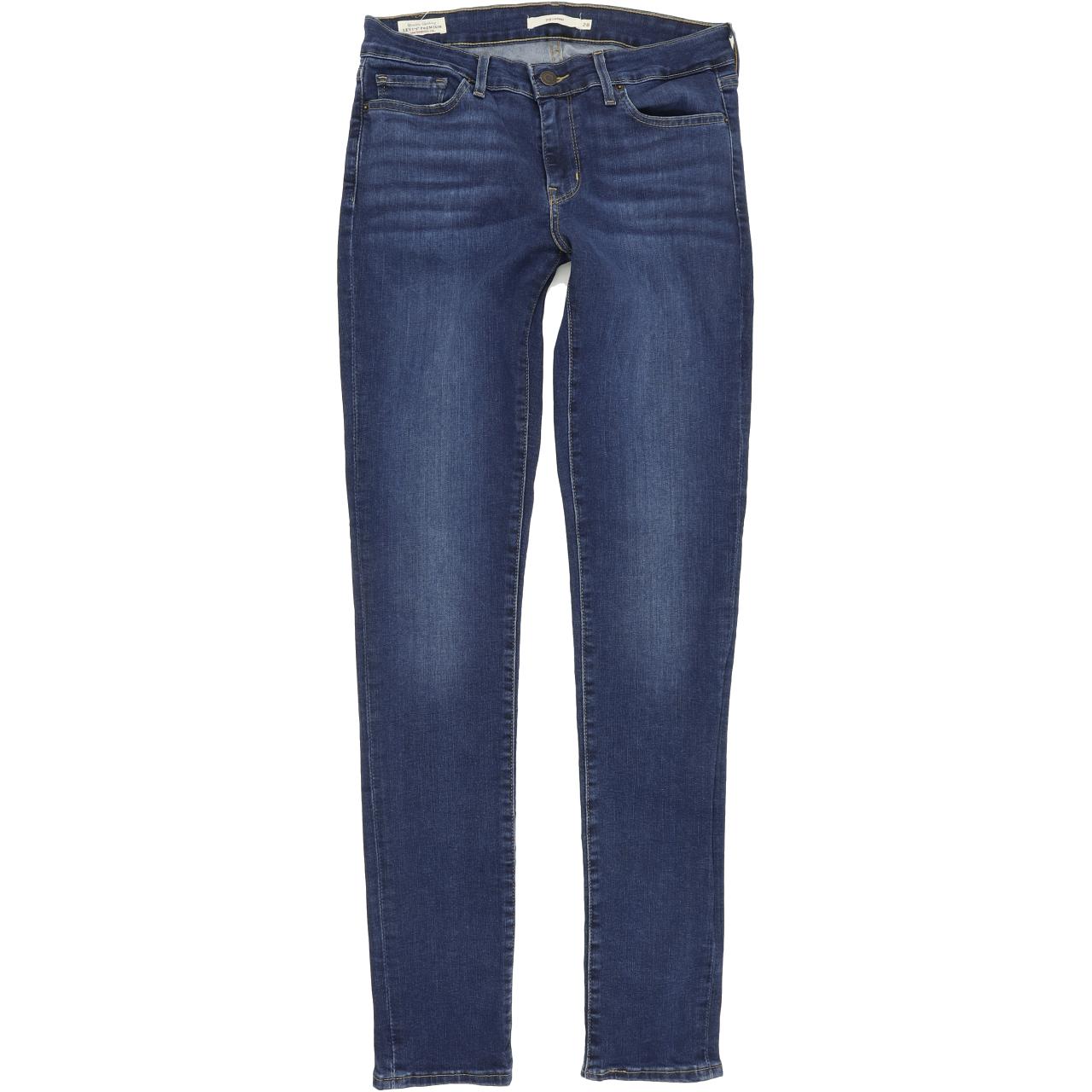 Levi's 711 Women Blue Skinny Slim Stretch Jeans W28 L32