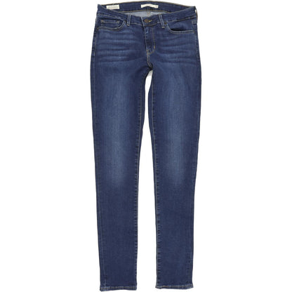 Levi's 711 Women Blue Skinny Slim Stretch Jeans W28 L32