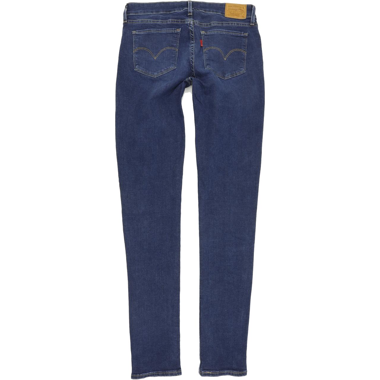 Levi's 711 Women Blue Skinny Slim Stretch Jeans W28 L32
