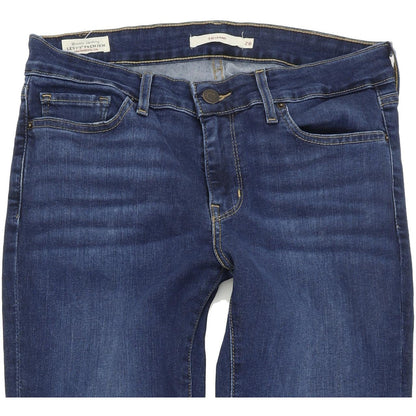 Levi's 711 Women Blue Skinny Slim Stretch Jeans W28 L32