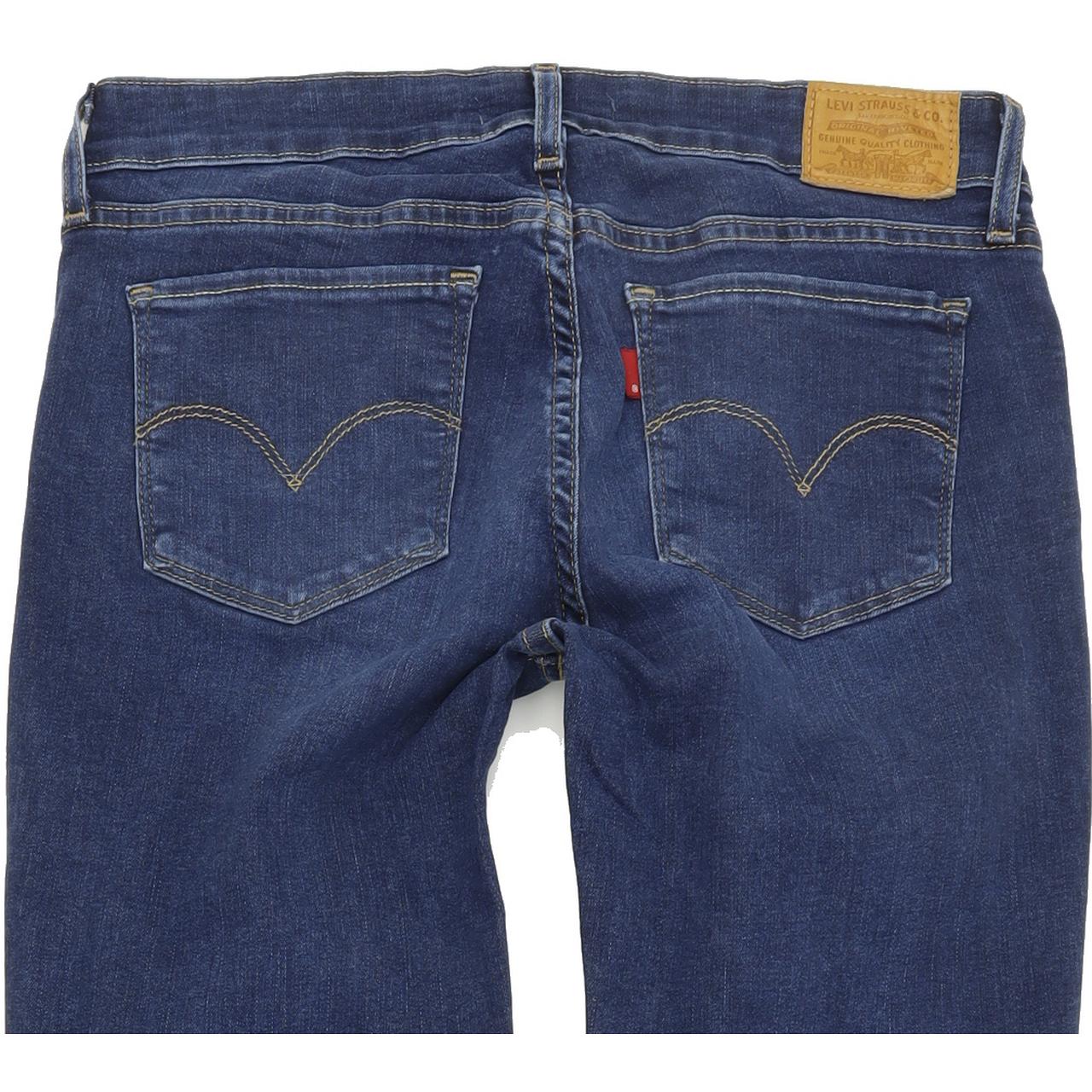 Levi's 711 Women Blue Skinny Slim Stretch Jeans W28 L32