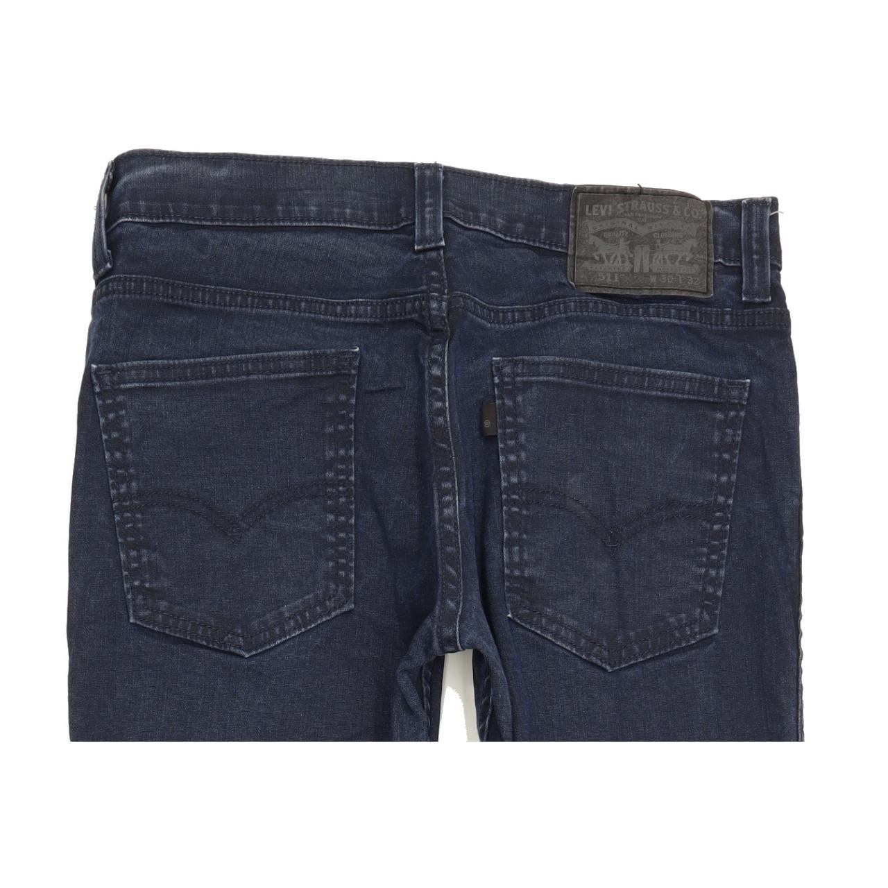 Levi's 511 Men Blue Straight Slim Jeans W30 L31