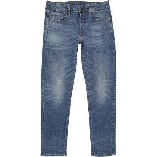 G-Star 3301 Men Blue Straight Slim Jeans W29 L29