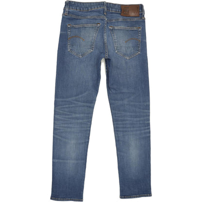 G-Star 3301 Men Blue Straight Slim Jeans W29 L29
