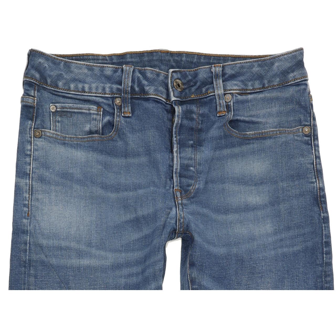 G-Star 3301 Men Blue Straight Slim Jeans W29 L29