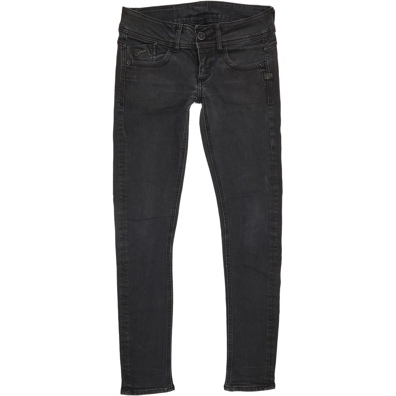 G-Star Lynn Women Black Skinny Slim Stretch Jeans W27 L29