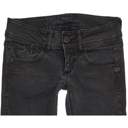G-Star Lynn Women Black Skinny Slim Stretch Jeans W27 L29