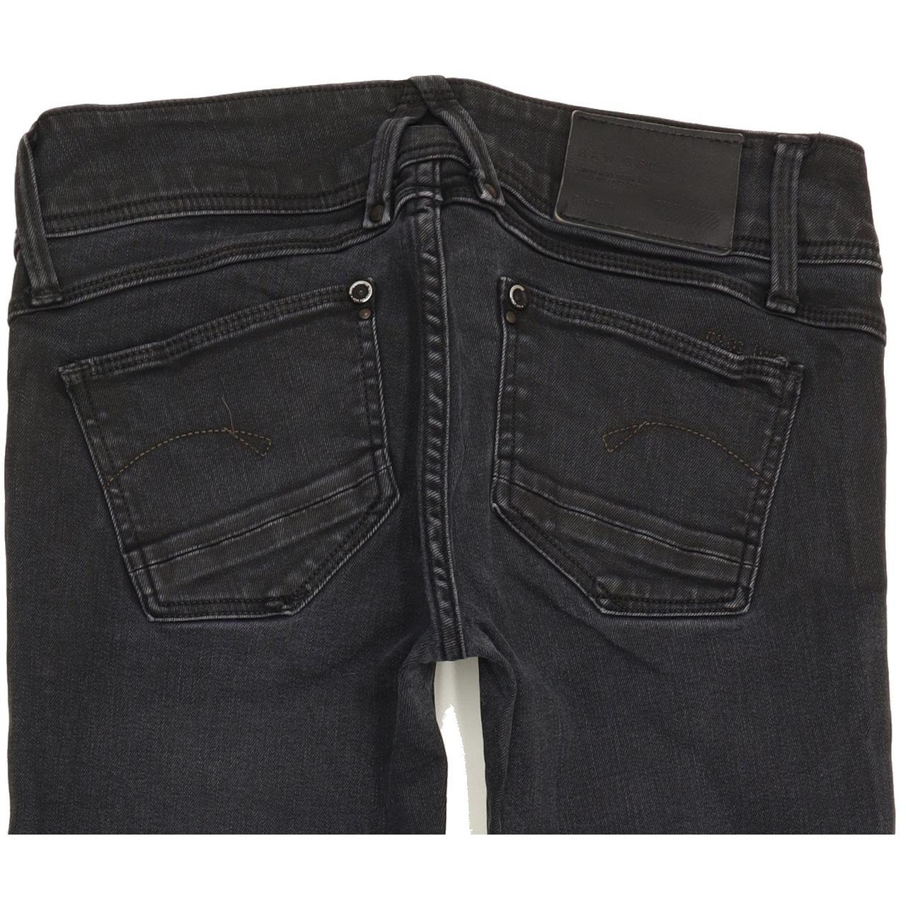 G-Star Lynn Women Black Skinny Slim Stretch Jeans W27 L29