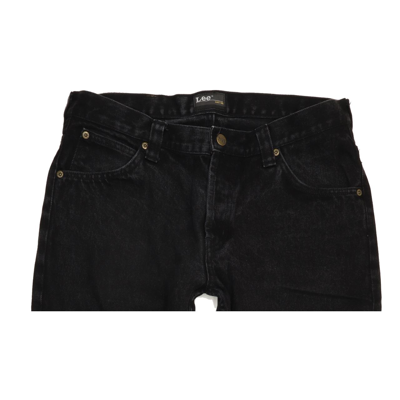 Lee Roscoe Men Black Straight Regular Jeans W34 L32