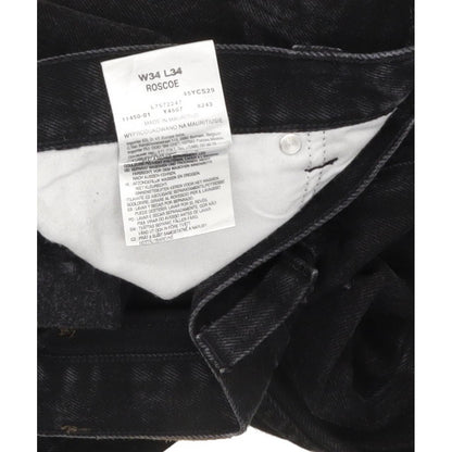 Lee Roscoe Men Black Straight Regular Jeans W34 L32