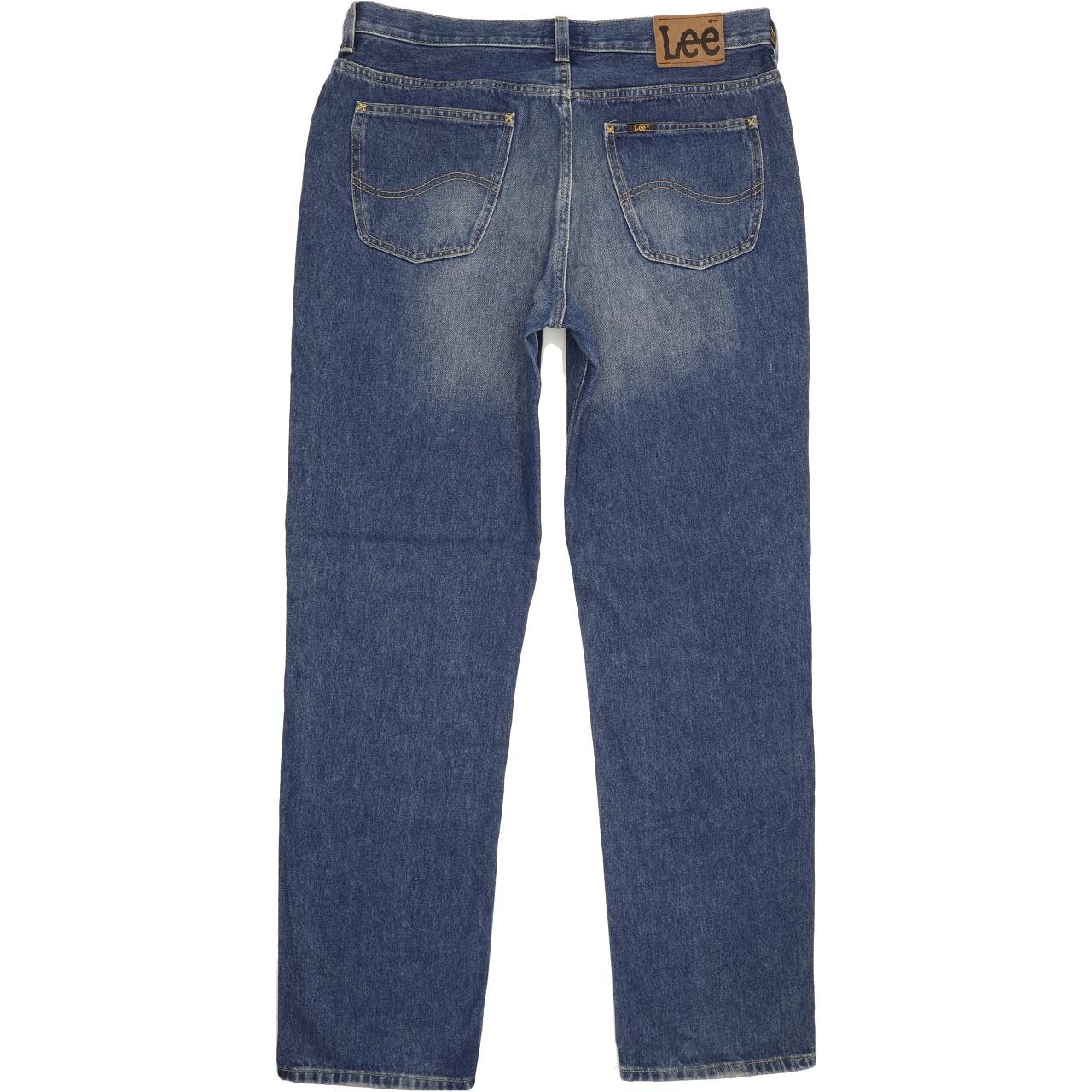 Lee Chicago Men Blue Straight Regular Jeans W36 L34