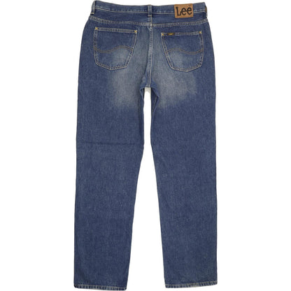 Lee Chicago Men Blue Straight Regular Jeans W36 L34