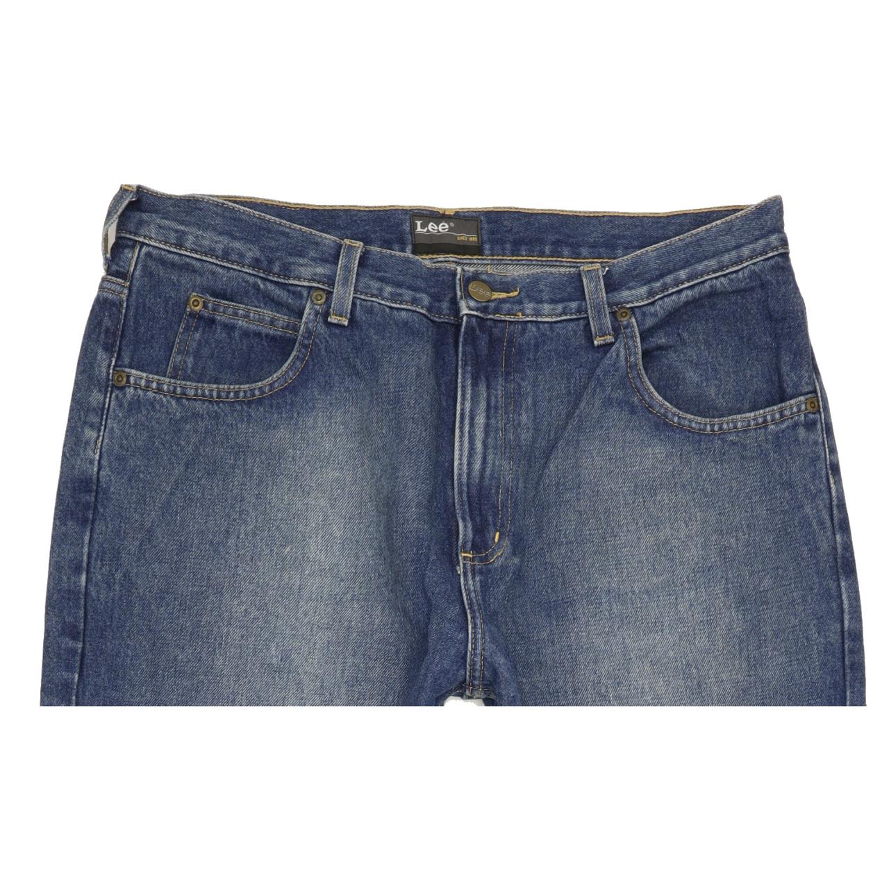 Lee Chicago Men Blue Straight Regular Jeans W36 L34