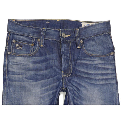 G-Star 3301 Men Blue Straight Slim Jeans W29 L32