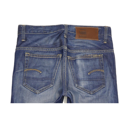 G-Star 3301 Men Blue Straight Slim Jeans W29 L32