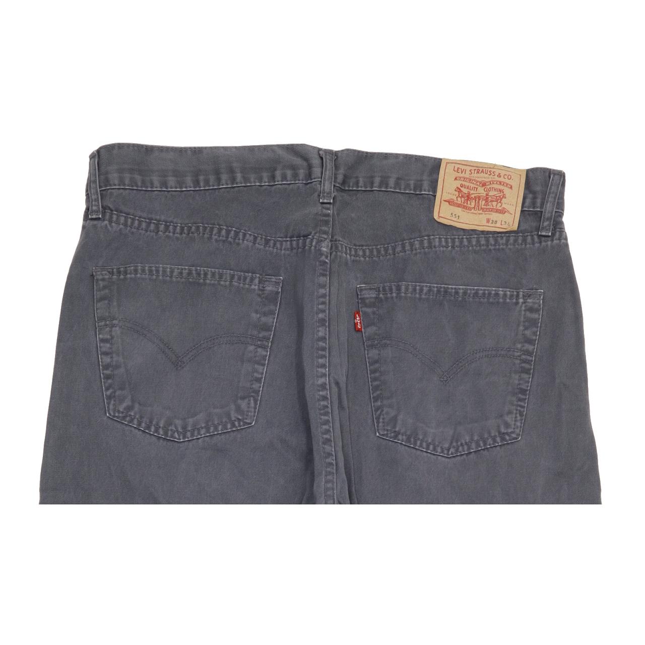 Levi's 551 Men Grey Straight Regular Jeans W37 L28