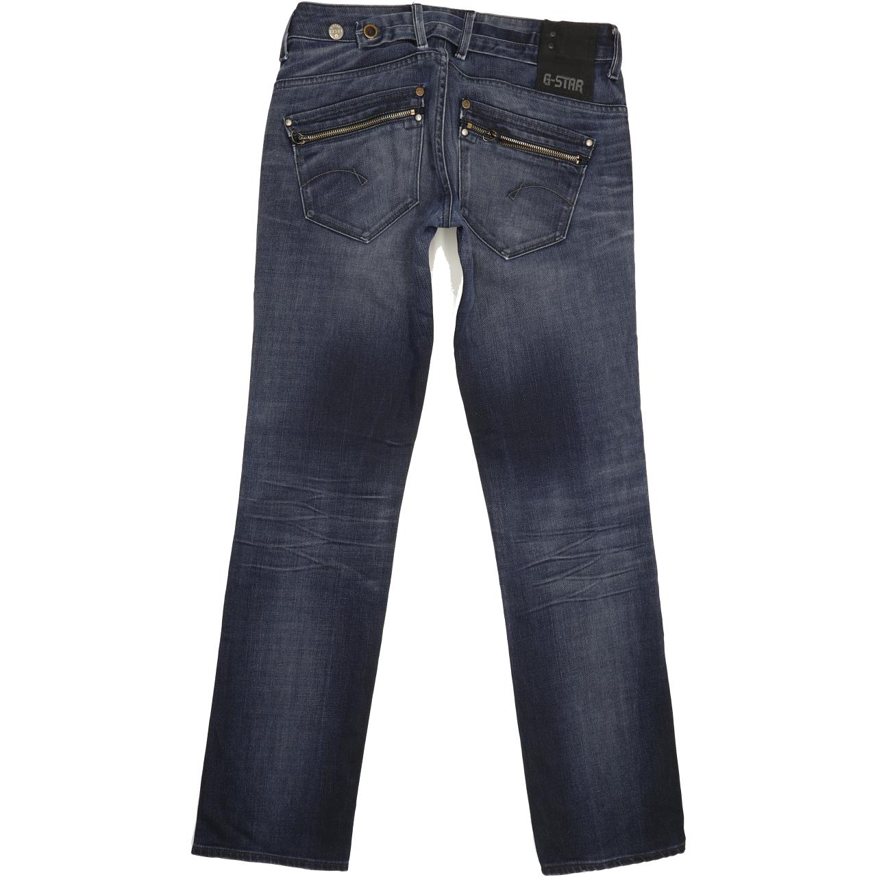G-Star Corvet Women Blue Straight Slim Stretch Jeans W29 L32