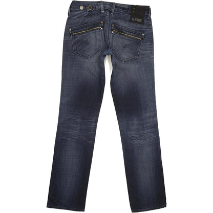 G-Star Corvet Women Blue Straight Slim Stretch Jeans W29 L32
