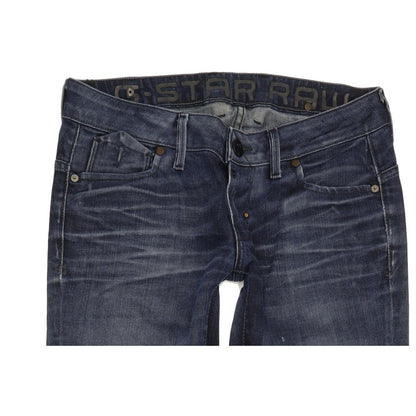 G-Star Corvet Women Blue Straight Slim Stretch Jeans W29 L32