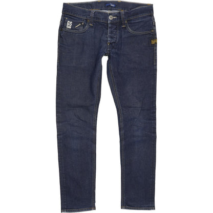 G-Star Defend Men Blue Straight Slim Stretch Jeans W30 L28