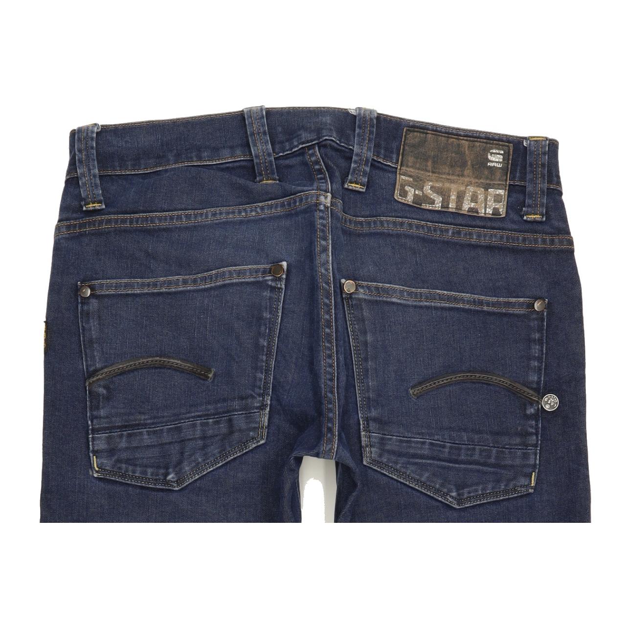 G-Star Defend Men Blue Straight Slim Stretch Jeans W30 L28
