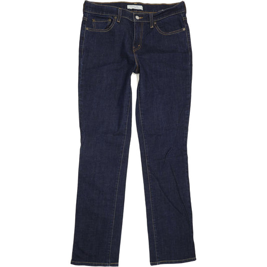 Levi's 505 Women Blue Straight Regular Stretch Jeans W32 L33
