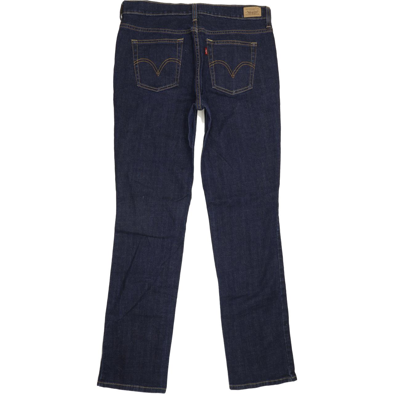 Levi's 505 Women Blue Straight Regular Stretch Jeans W32 L33