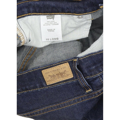 Levi's 505 Women Blue Straight Regular Stretch Jeans W32 L33